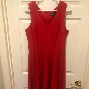 Donna Ricco fit and flare red dress
